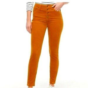 J. Crew Factory 9” High Rise Skinny Corduroy Pant